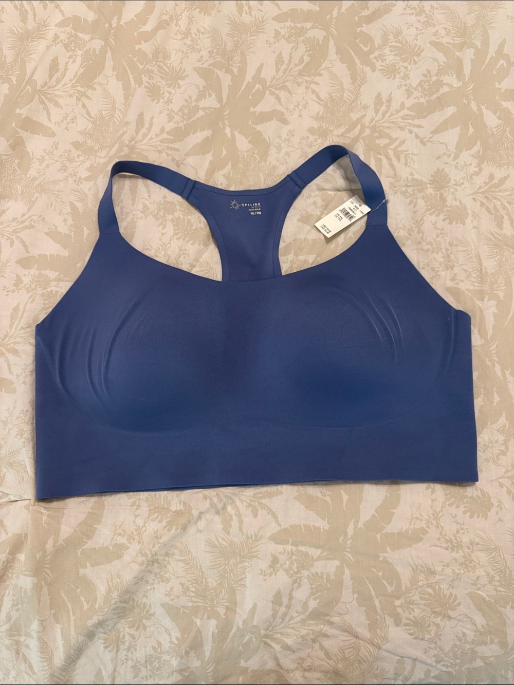Aerie OffLine Smooth Racerback Sports Bra - Blue